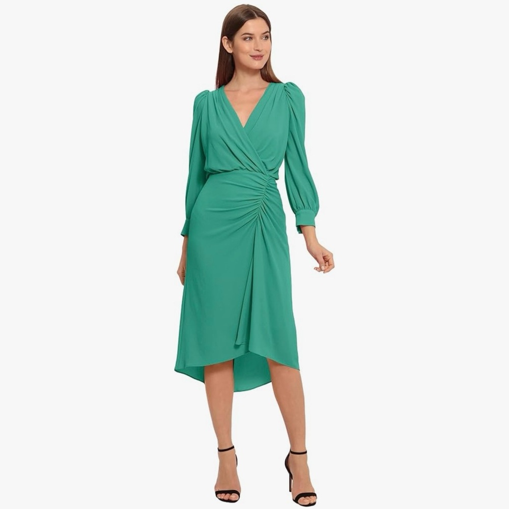 Maggy London Women's Long Sleeve Catalina Crepe Dress